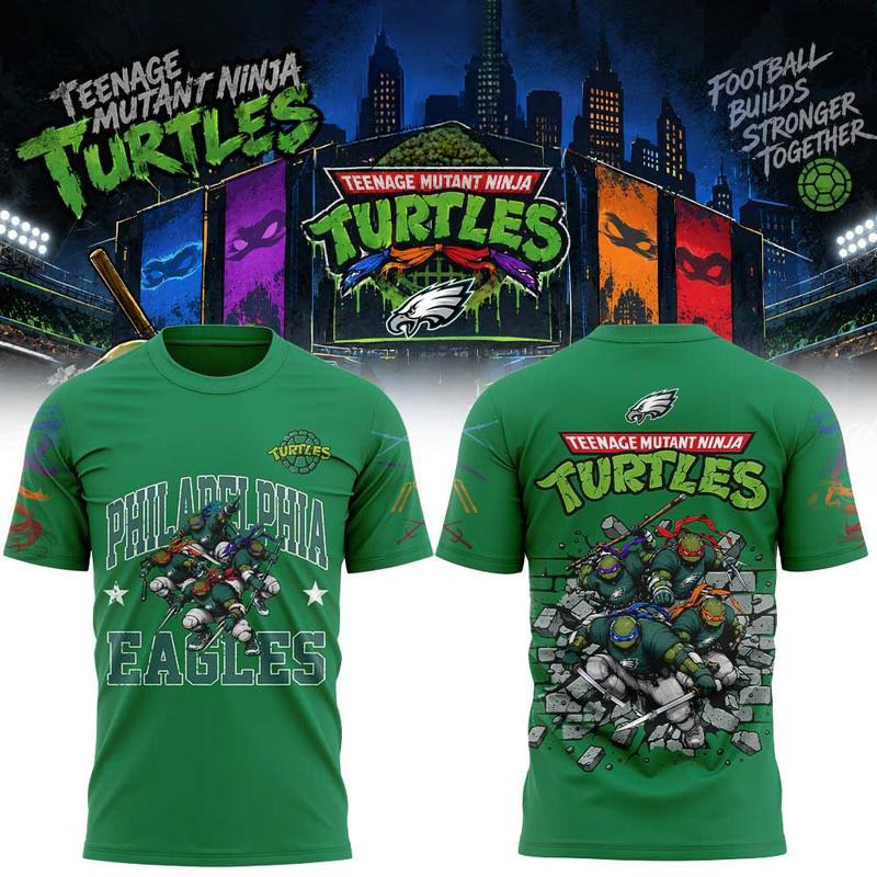 Philadelphia Eagles Merch x Teenage Mutant Ninja Turtles 2026 T-Shirt Gift For Fans 1 - Unicasport Philadelphia Eagles Merch x Teenage Mutant Ninja Turtles 2026 T-Shirt Gift For Fans