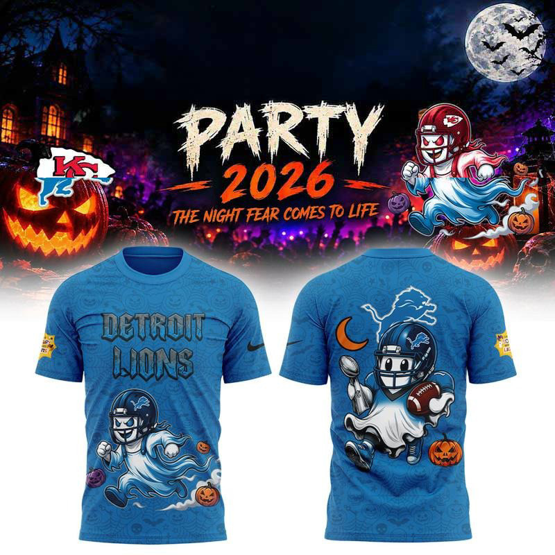 Detroit Lions Merch x Halloween Night 2026 T-Shirt Holiday Gift For Lions Lover 1 - Unicasport Detroit Lions Merch x Halloween Night 2026 T-Shirt Holiday Gift For Lions Lover