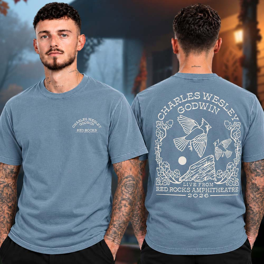 Charles Wesley Godwin Merch Red Rocks Amphitheatre Show T-Shirt Gift For Fans 1 - Unicasport Charles Wesley Godwin Merch Red Rocks Amphitheatre Show T-Shirt Gift For Fans
