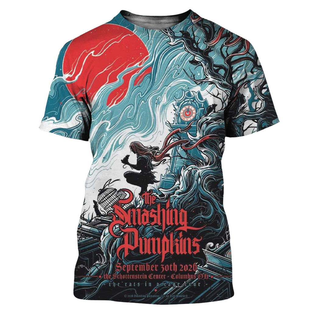 The Smashing Pumpkins Columbus OH 2026 Poster T-Shirt The Smashing Pumpkins Merch Fan Apparel 1 - Unicasport The Smashing Pumpkins Columbus OH 2026 Poster T-Shirt The Smashing Pumpkins Merch Fan Apparel