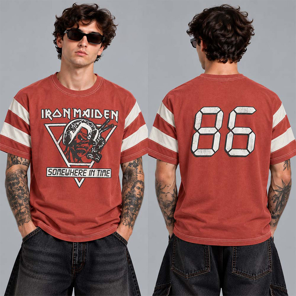 Iron Maiden Somewhere In Time 40th Anniversary Collection 86 Red T-Shirt Iron Maiden Merch