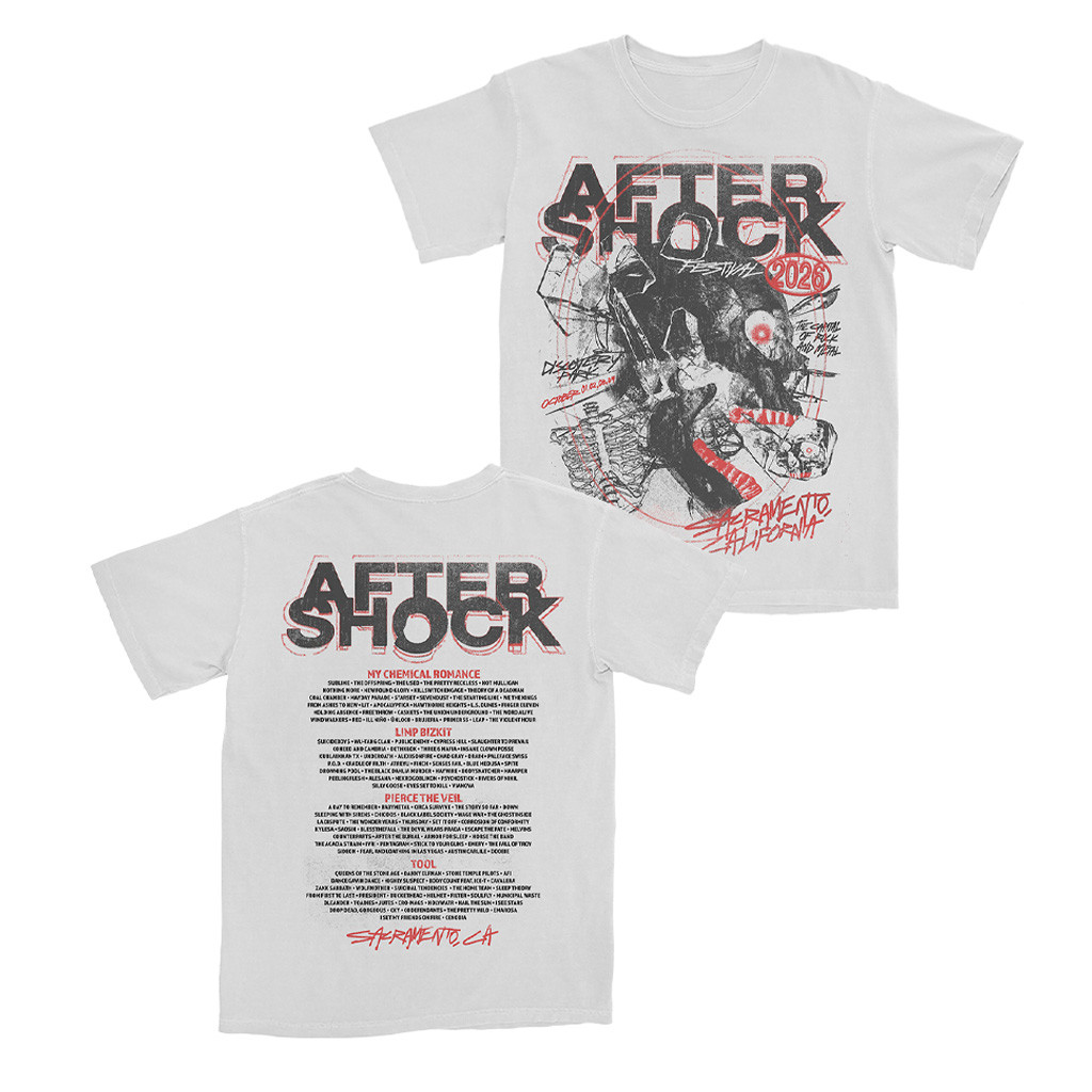 Aftershock Merch Chatter Brain White T-Shirt Unique Gift For Metalhead Fans 1 - Unicasport Aftershock Merch Chatter Brain White T-Shirt Unique Gift For Metalhead Fans