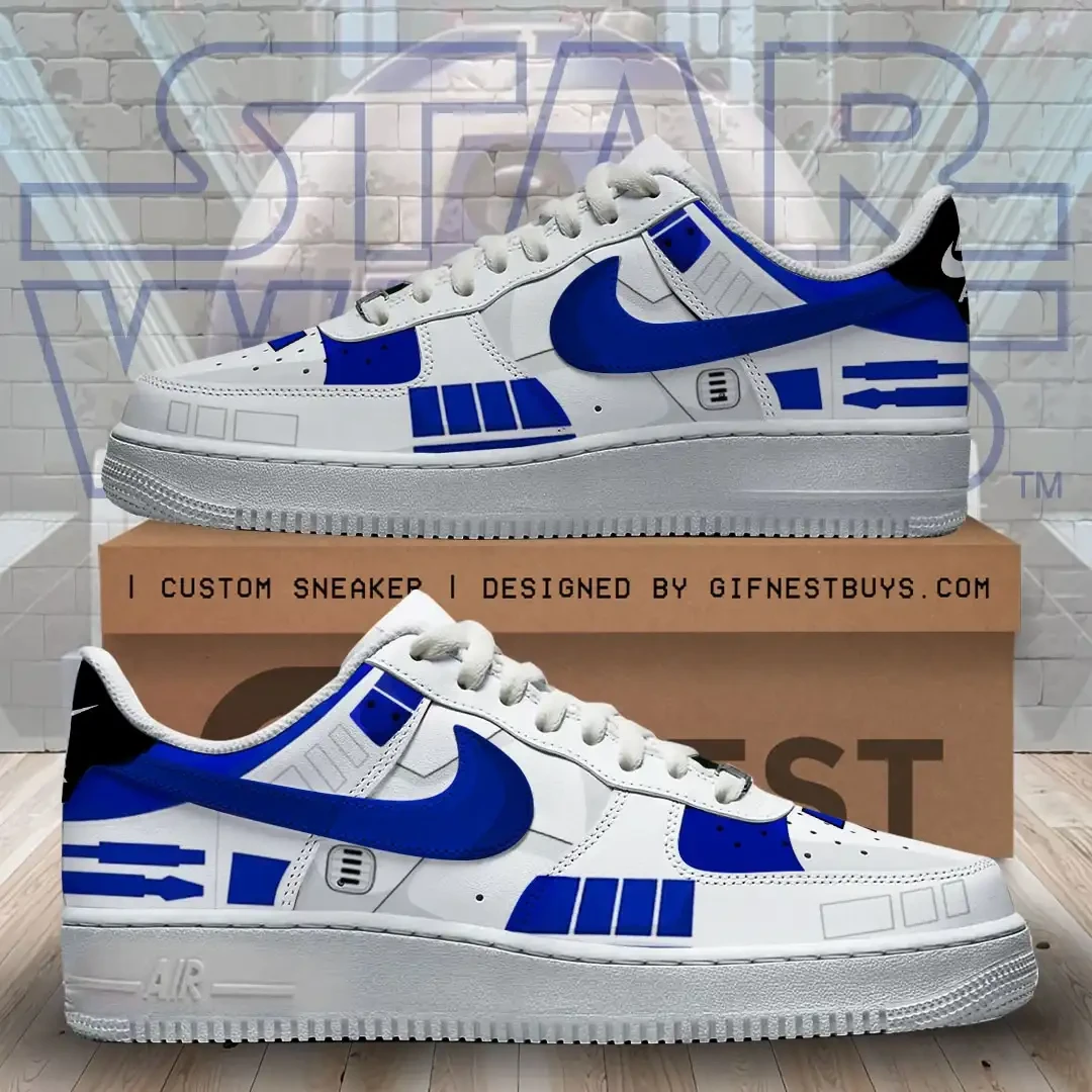 Star Wars x R2 D2 Sneaker Sci Fi Themed Shoes Unique Gifts Ideas For Star Wars Lovers 1 - Unicasport Star Wars x R2 D2 Sneaker Sci Fi Themed Shoes Unique Gifts Ideas For Star Wars Lovers