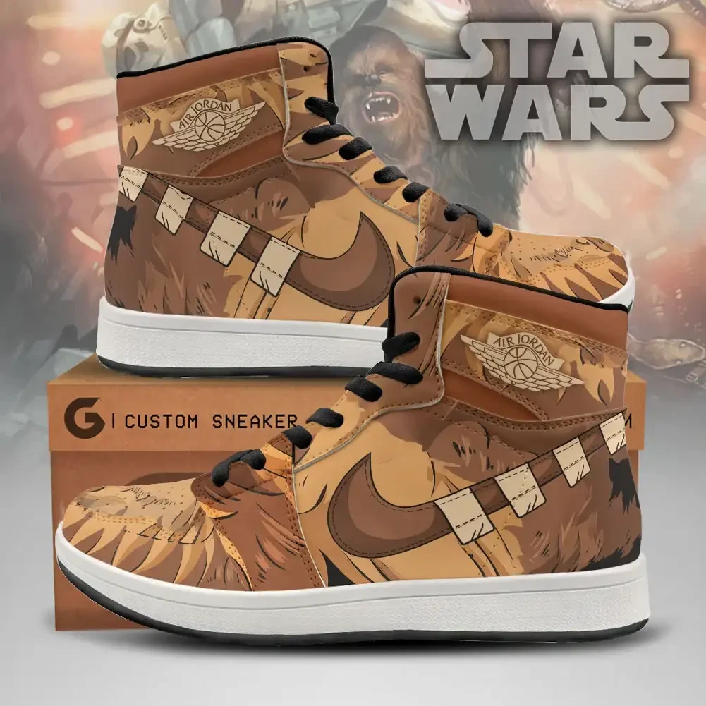 Star Wars Merch X Chewbacca Sneakers Star Wars Shoes Cool Gifts For Chewbacca Lovers