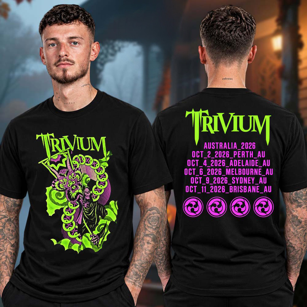 Trivium Merch Australia Tour Dateback Shirt Trivium Concert Apparel Gifts For Metalheads 1 - Unicasport Trivium Merch Australia Tour Dateback Shirt Trivium Concert Apparel Gifts For Metalheads