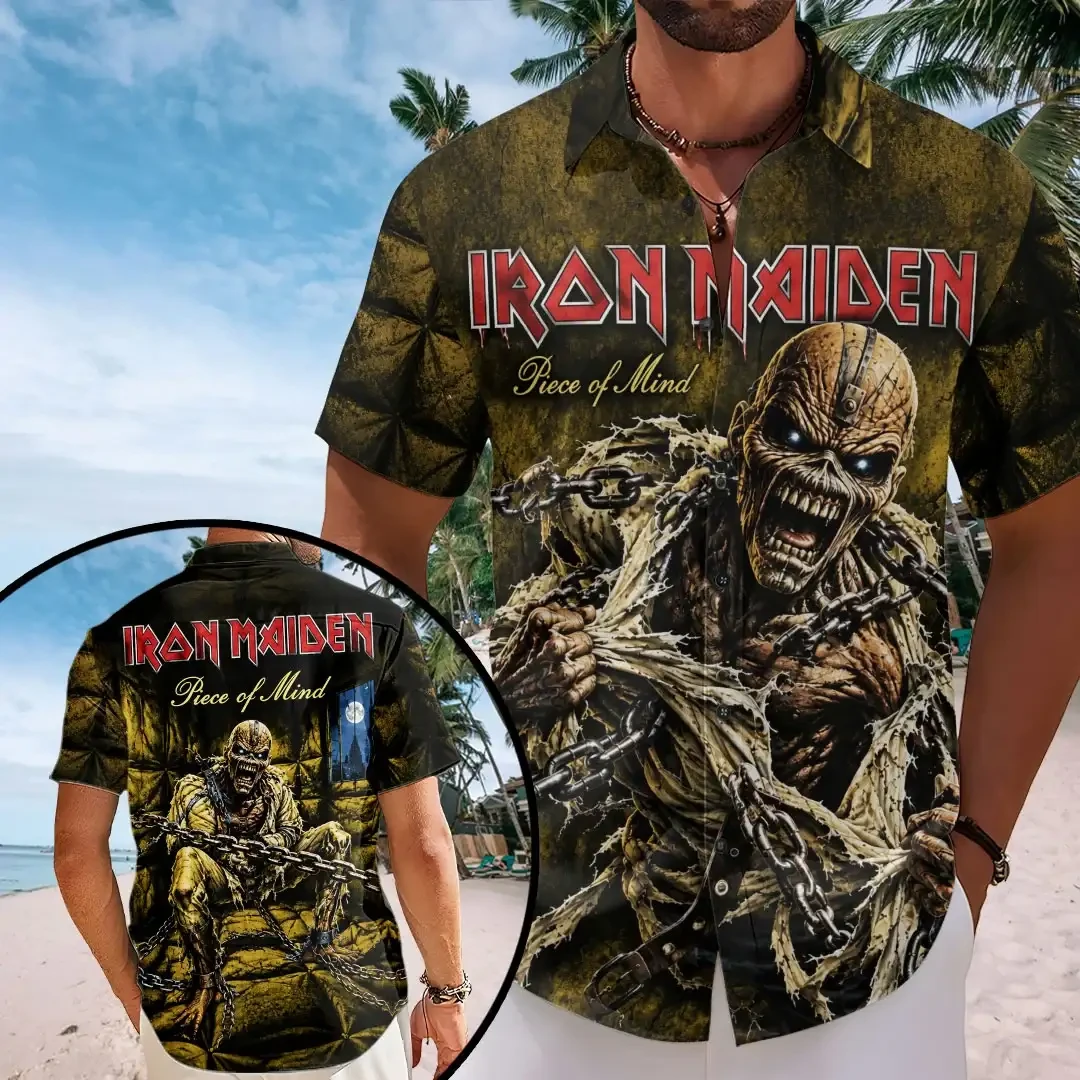 Iron Maiden Merch Piece Of Mind Hawaiian Shirt Iron Maiden Concert Outfits Gifts Ideas 1 - Unicasport Iron Maiden Merch Piece Of Mind Hawaiian Shirt Iron Maiden Concert Outfits Gifts Ideas