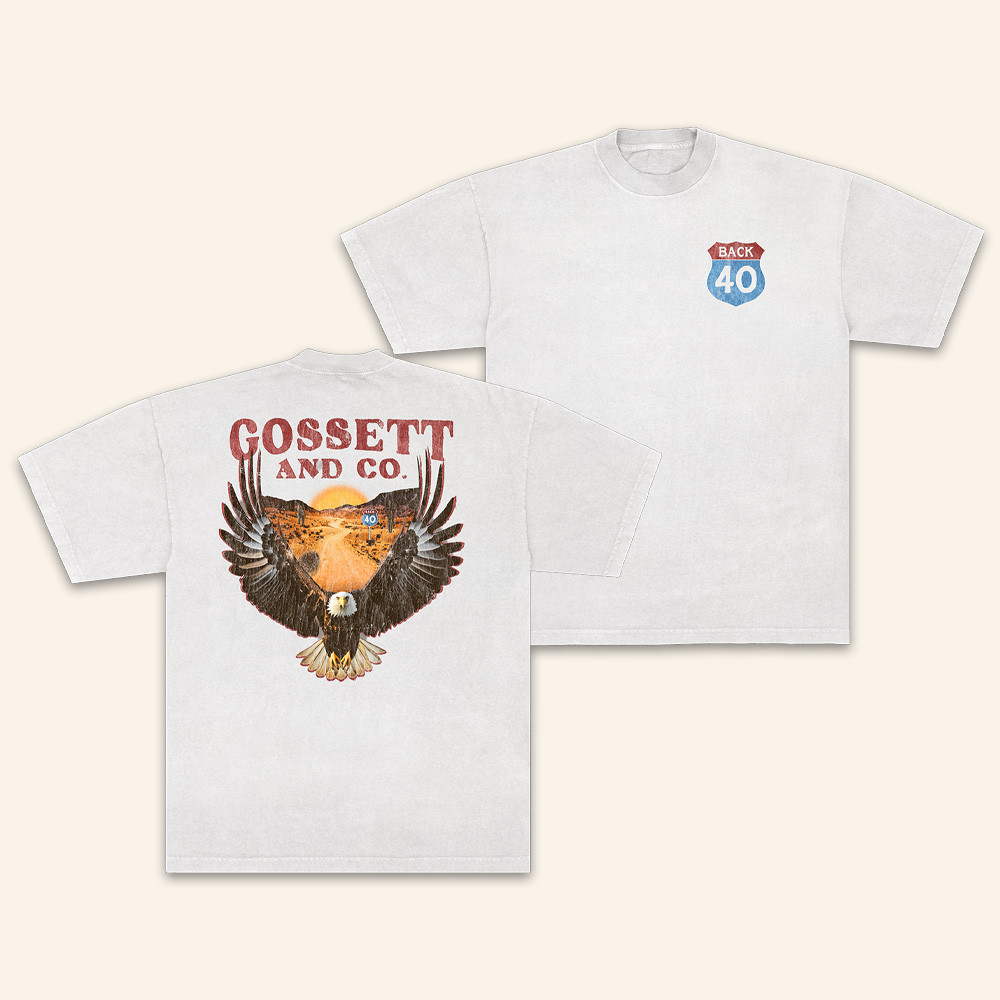 Dylan Gossett Merch DG Back 40 Eagle Shirt Country Concert Apparel Dylan Gossett Fans Gifts 1 - Unicasport Dylan Gossett Merch DG Back 40 Eagle Shirt Country Concert Apparel Dylan Gossett Fans Gifts