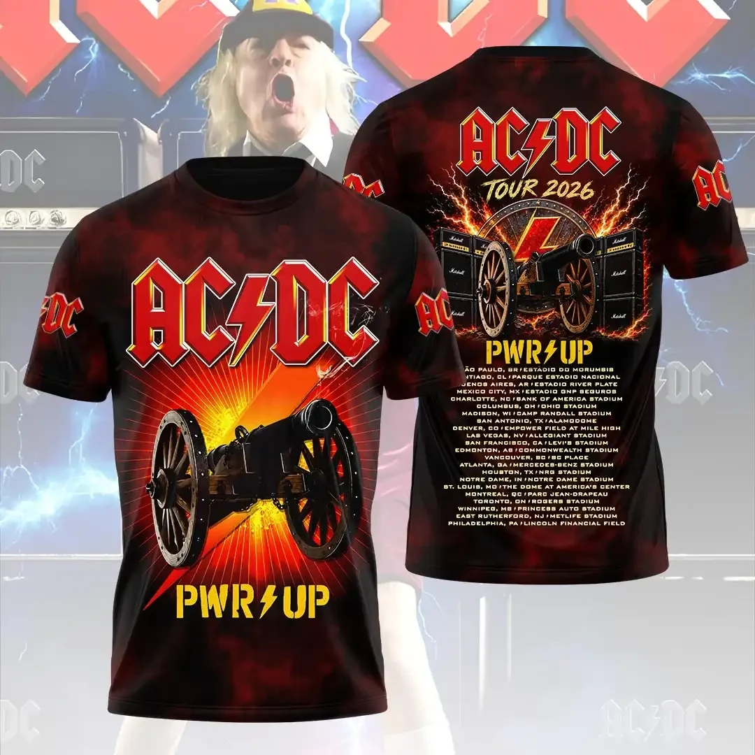 AC DC Merch Pwr Up Tour 2026 T-Shirt AC DC Concert Outfit Gifts For Rock Lovers 1 - Unicasport AC DC Merch Pwr Up Tour 2026 T-Shirt AC DC Concert Outfit Gifts For Rock Lovers