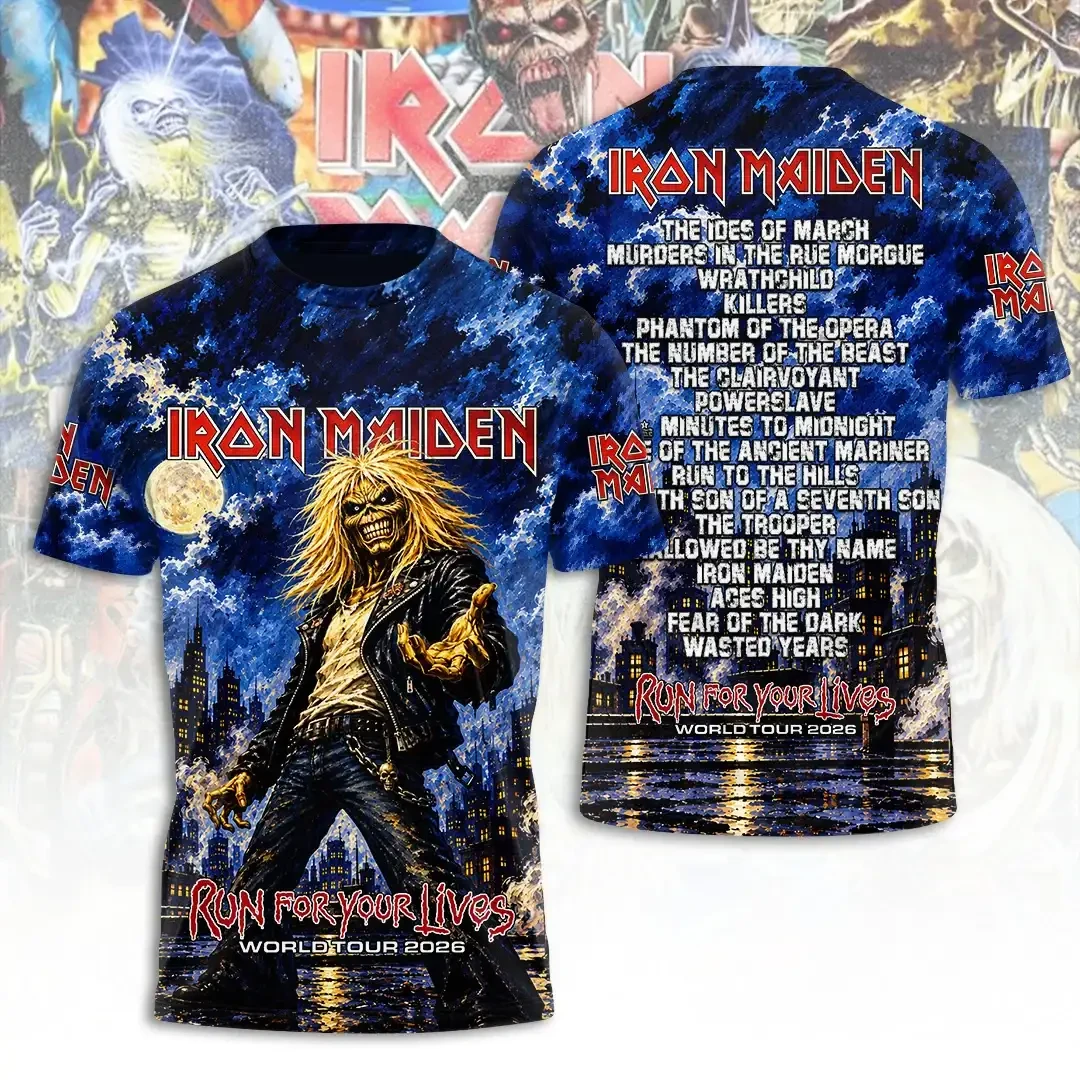 Iron Maiden Merch Run For Your Lives World Tour Shirt Metal Concert Apparel Iron Maiden Fan Gift 1 - Unicasport Iron Maiden Merch Run For Your Lives World Tour Shirt Metal Concert Apparel Iron Maiden Fan Gift