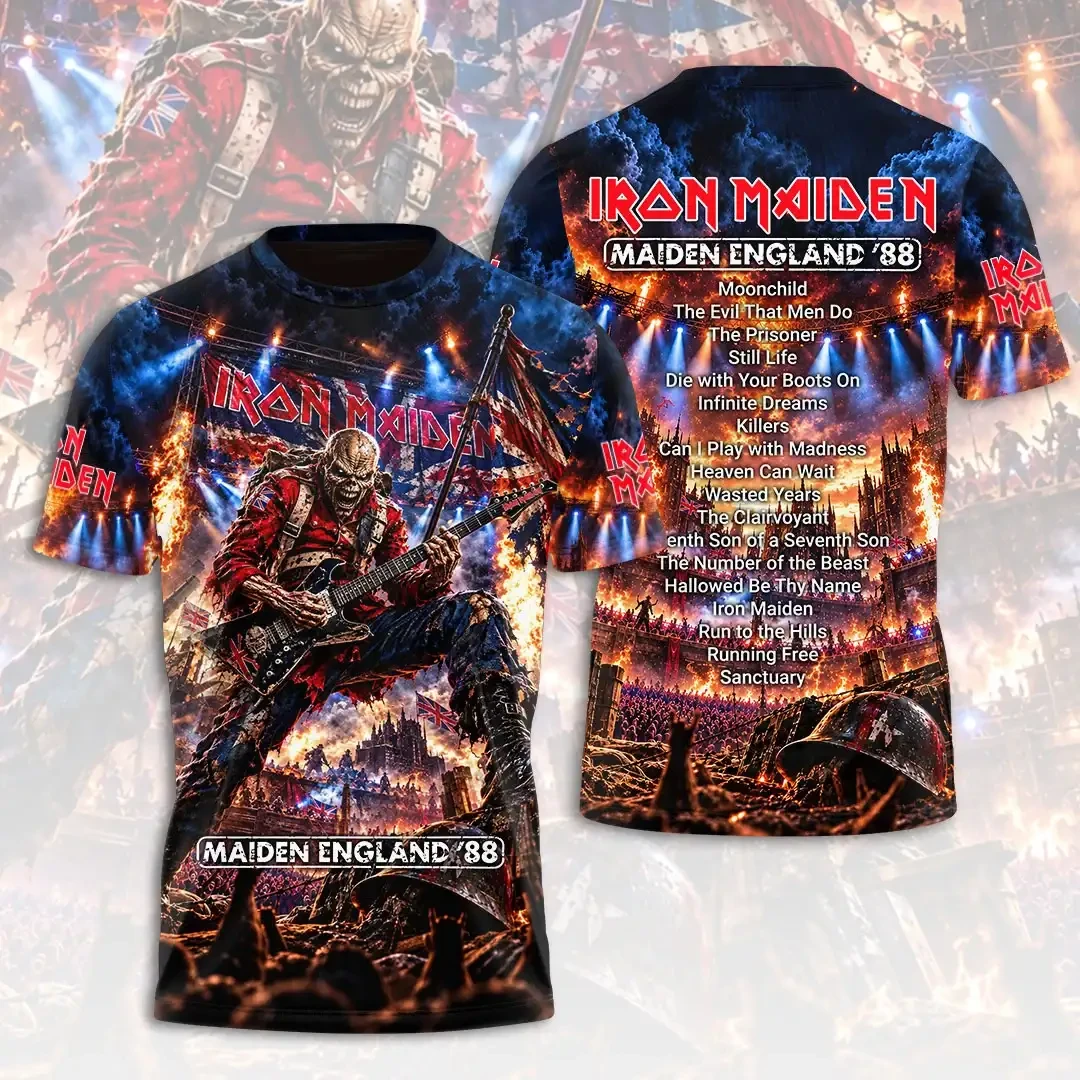 Iron Maiden Tour Merch Maiden England 88 T-Shirt Best Gifts For Metalheads 1 - Unicasport Iron Maiden Tour Merch Maiden England 88 T-Shirt Best Gifts For Metalheads