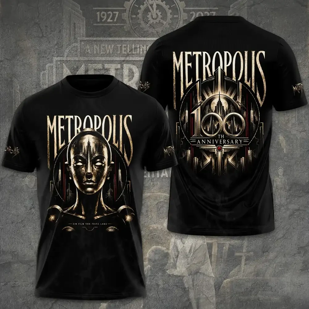 Metropolis 100th Anniversary Shirt Retro Sci Fi Movie Clothing Gifts For Metropolis Lovers