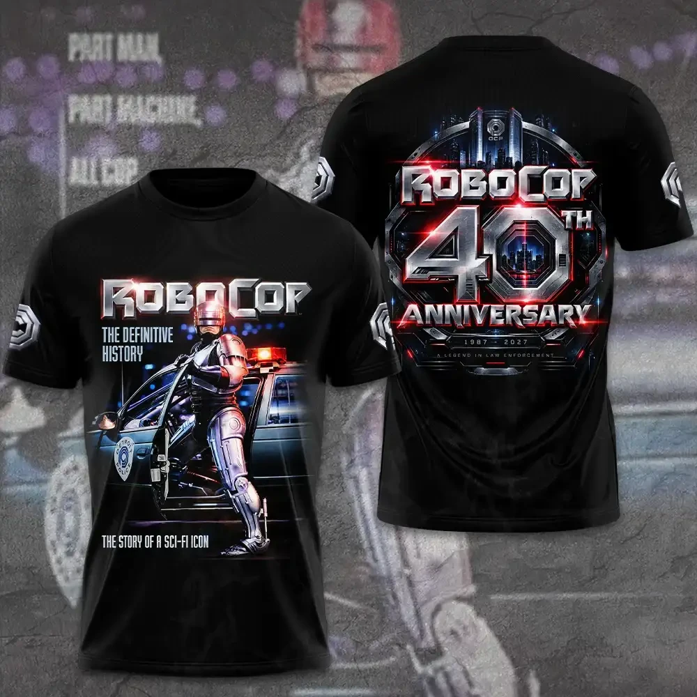 Robocop 40th Anniversary Merch The Definitive History Shirt Sci Fi Apparel Robocop Lovers Gifts 1 - Unicasport Robocop 40th Anniversary Merch The Definitive History Shirt Sci Fi Apparel Robocop Lovers Gifts