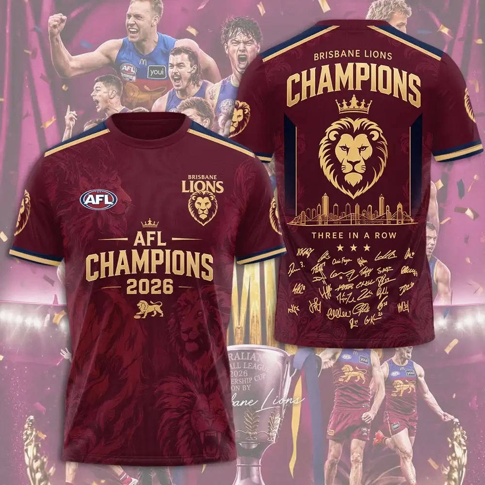 Brisbane Lions Merch Brisbane Lions AFL Champion 2026 T-Shirt Gift For AFL Fans