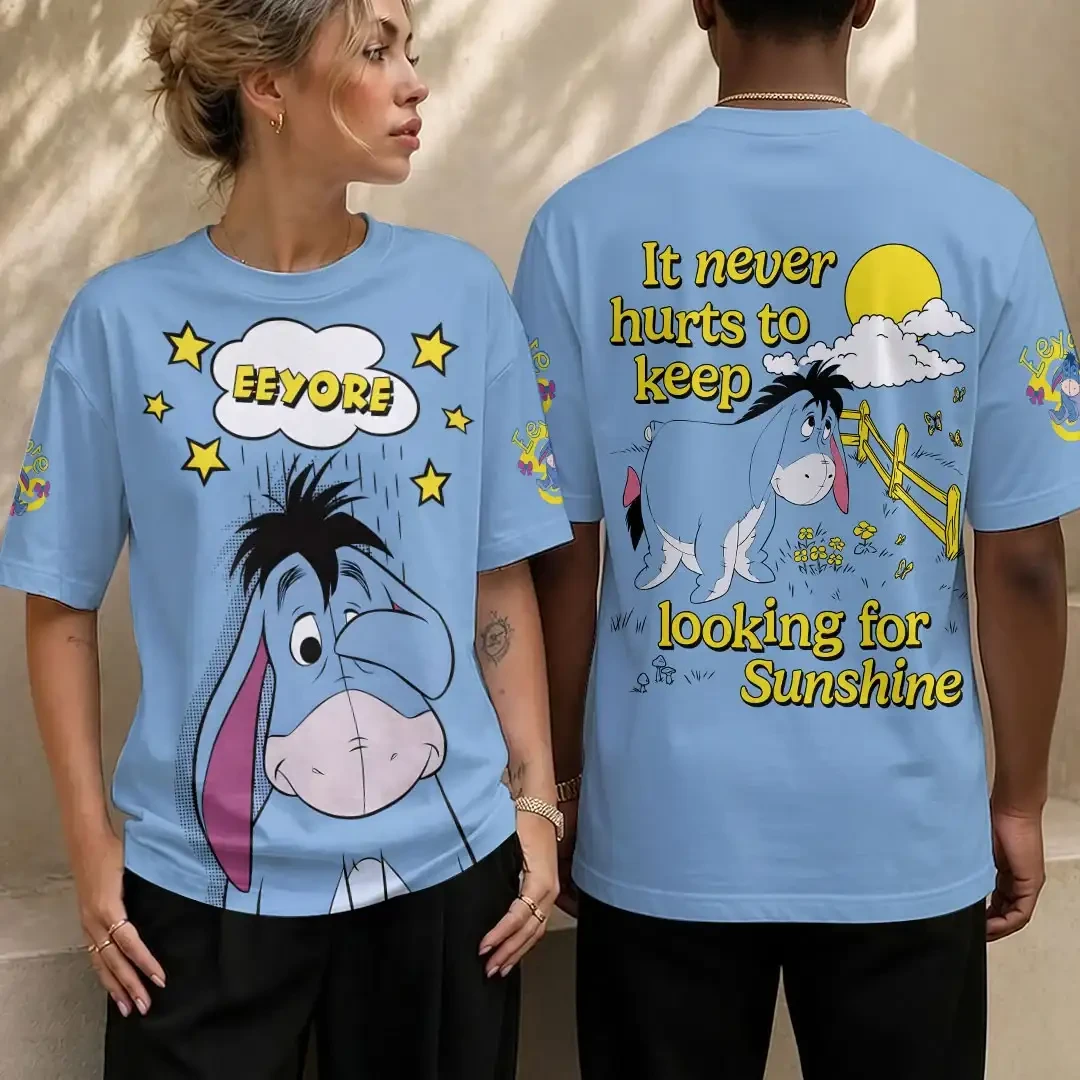Winnie The Pooh Merch Eeyore It Never Hurts To Keep Looking For Sunshine Shirt Eeyore Lover Gift 1 - Unicasport Winnie The Pooh Merch Eeyore It Never Hurts To Keep Looking For Sunshine Shirt Eeyore Lover Gift