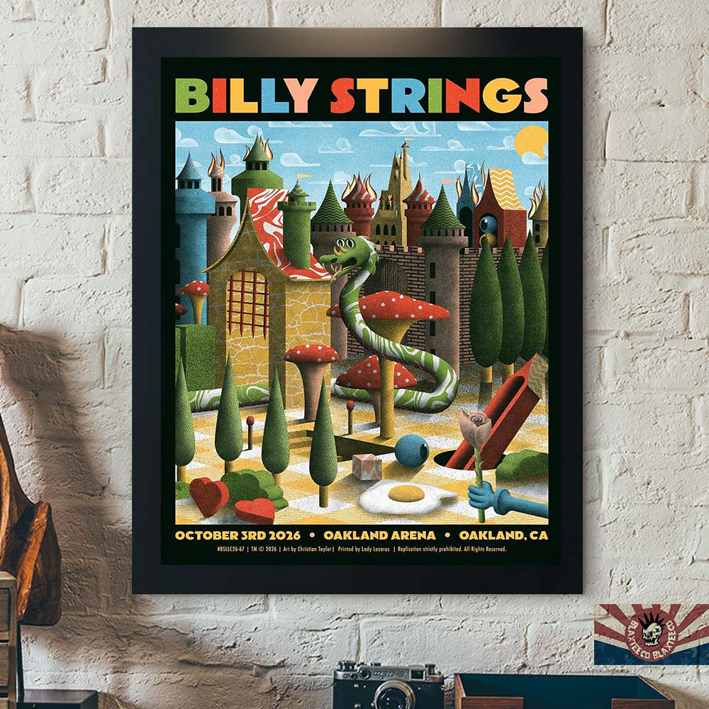 Billy Strings Merch Oakland CA Event Night 2 Poster Billy Strings Concert Posters Fans Gifts