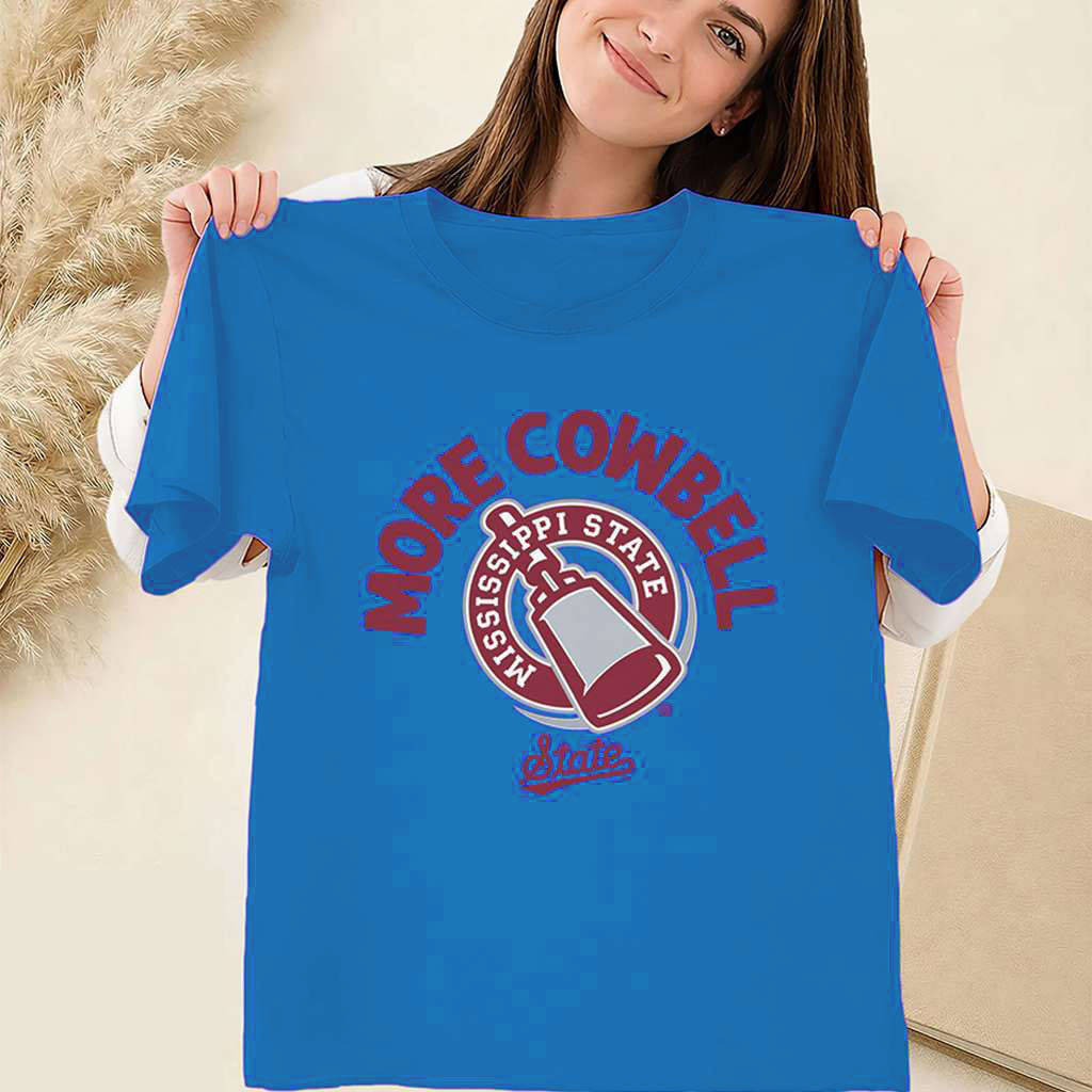 More Cowbell Shirt MSU Bulldogs Merch Good Gifts For Football Fans 1 - Unicasport More Cowbell Shirt MSU Bulldogs Merch Good Gifts For Football Fans