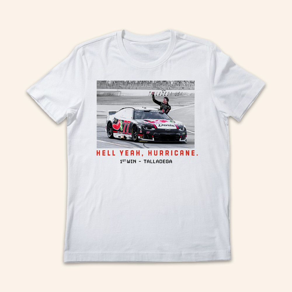 Carson Hocevar Merch Hell Yeah Hurricane Talladega Win Shirt Autosport Apparel Gifts Ideas 1 - Unicasport Carson Hocevar Merch Hell Yeah Hurricane Talladega Win Shirt Autosport Apparel Gifts Ideas