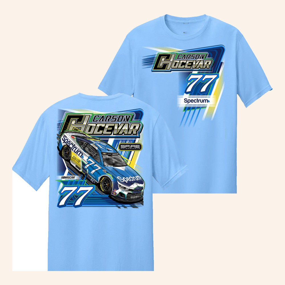Carson Hocevar Merch TBD Spectrum 77 Shirt Carson Hocevar Clothing Gift For Nascar Lovers 1 - Unicasport Carson Hocevar Merch TBD Spectrum 77 Shirt Carson Hocevar Clothing Gift For Nascar Lovers
