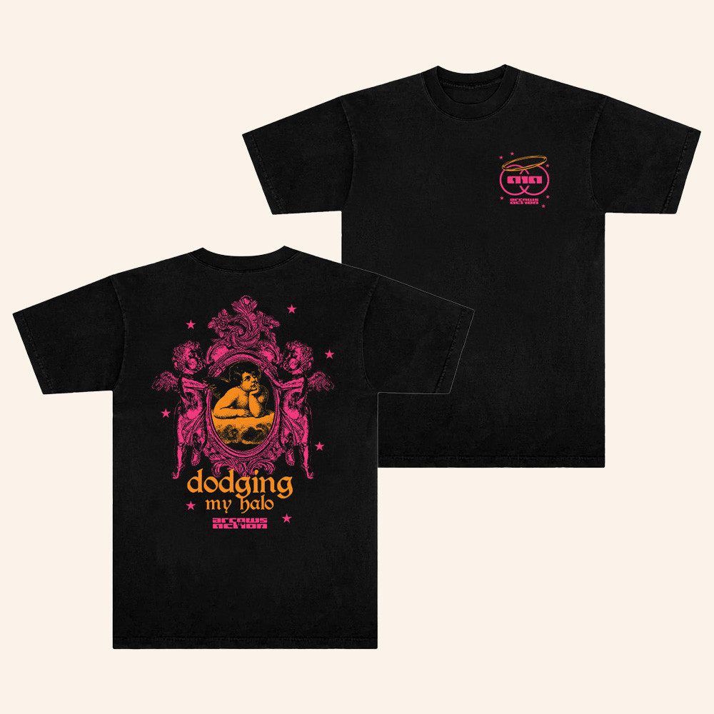 Arrows In Action Store Merch Dodging My Halo Shirt Pop Rock Band Apparel Gifts Ideas 1 - Unicasport Arrows In Action Store Merch Dodging My Halo Shirt Pop Rock Band Apparel Gifts Ideas