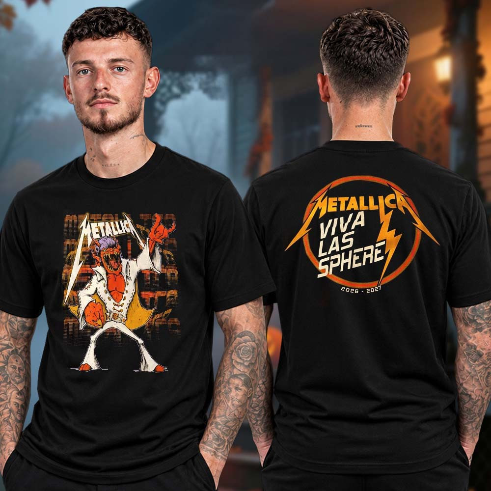 Metallica Merch Las Vegas 2026 Sphere Elvis Viva T-Shirt Gift For Metallica Fans 1 - Unicasport Metallica Merch Las Vegas 2026 Sphere Elvis Viva T-Shirt Gift For Metallica Fans