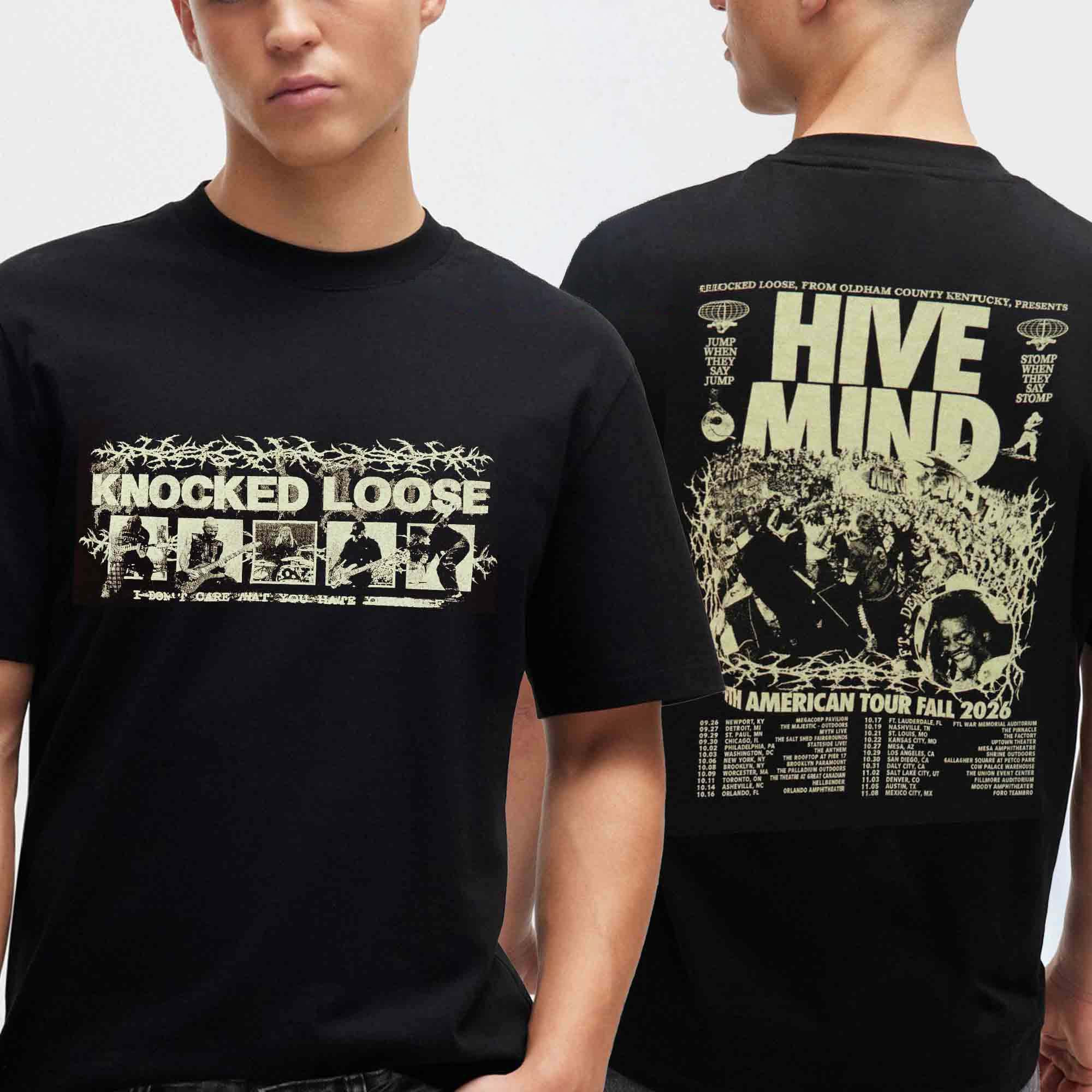 Knocked Loose Merch 2026 Fall Tour Dates North American T-Shirt Gift For Concert Lover