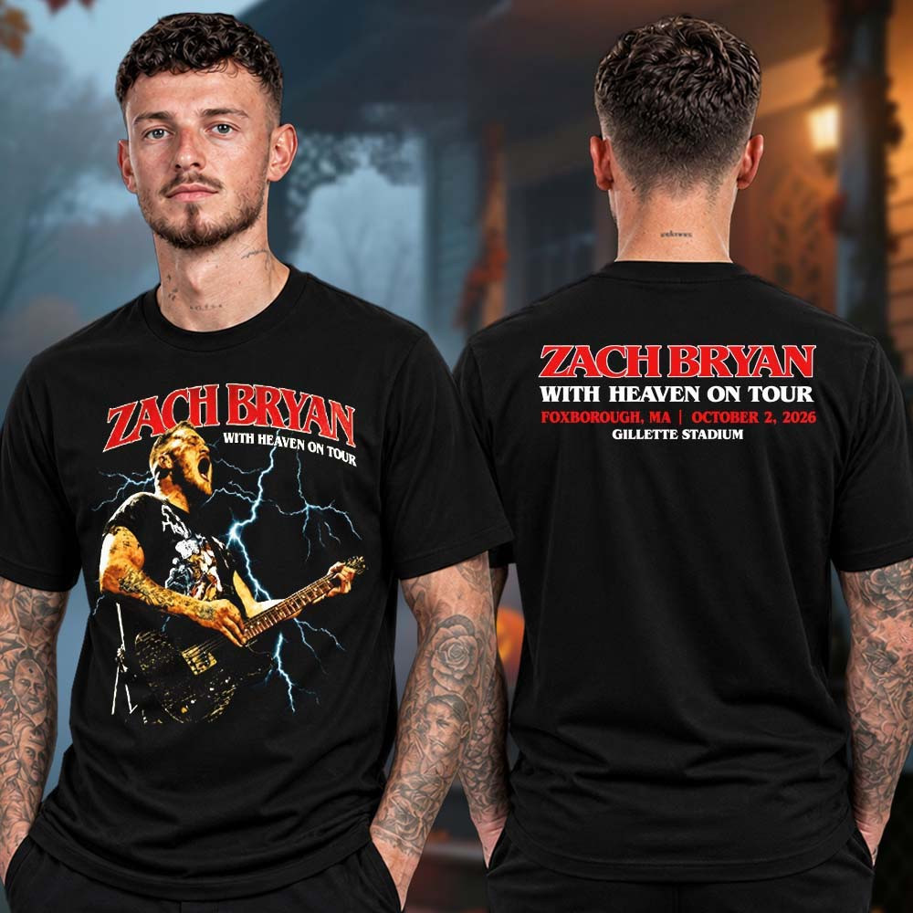 Zach Bryan Merch At Gillette Stadium In Foxborough MA 2026 T-Shirt Gift For Zach Bryan Music Lover 1 - Unicasport Zach Bryan Merch At Gillette Stadium In Foxborough MA 2026 T-Shirt Gift For Zach Bryan Music Lover