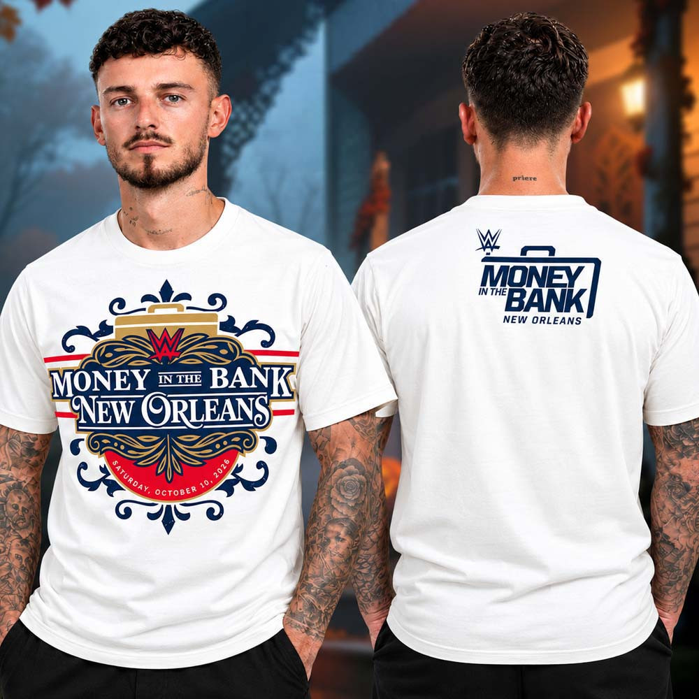 WWE Money In The Bank 2026 Merch ProSphere New Orleans T-Shirt Gift For WWE Fans 1 - Unicasport WWE Money In The Bank 2026 Merch ProSphere New Orleans T-Shirt Gift For WWE Fans