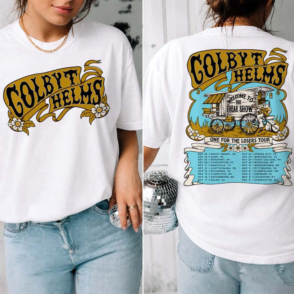 Colby T Helms Merch One For The Losers Tour 2026 In Charleston WV T-Shirt Gift For Bluegrass Fans 1 - Unicasport Colby T Helms Merch One For The Losers Tour 2026 In Charleston WV T-Shirt Gift For Bluegrass Fans