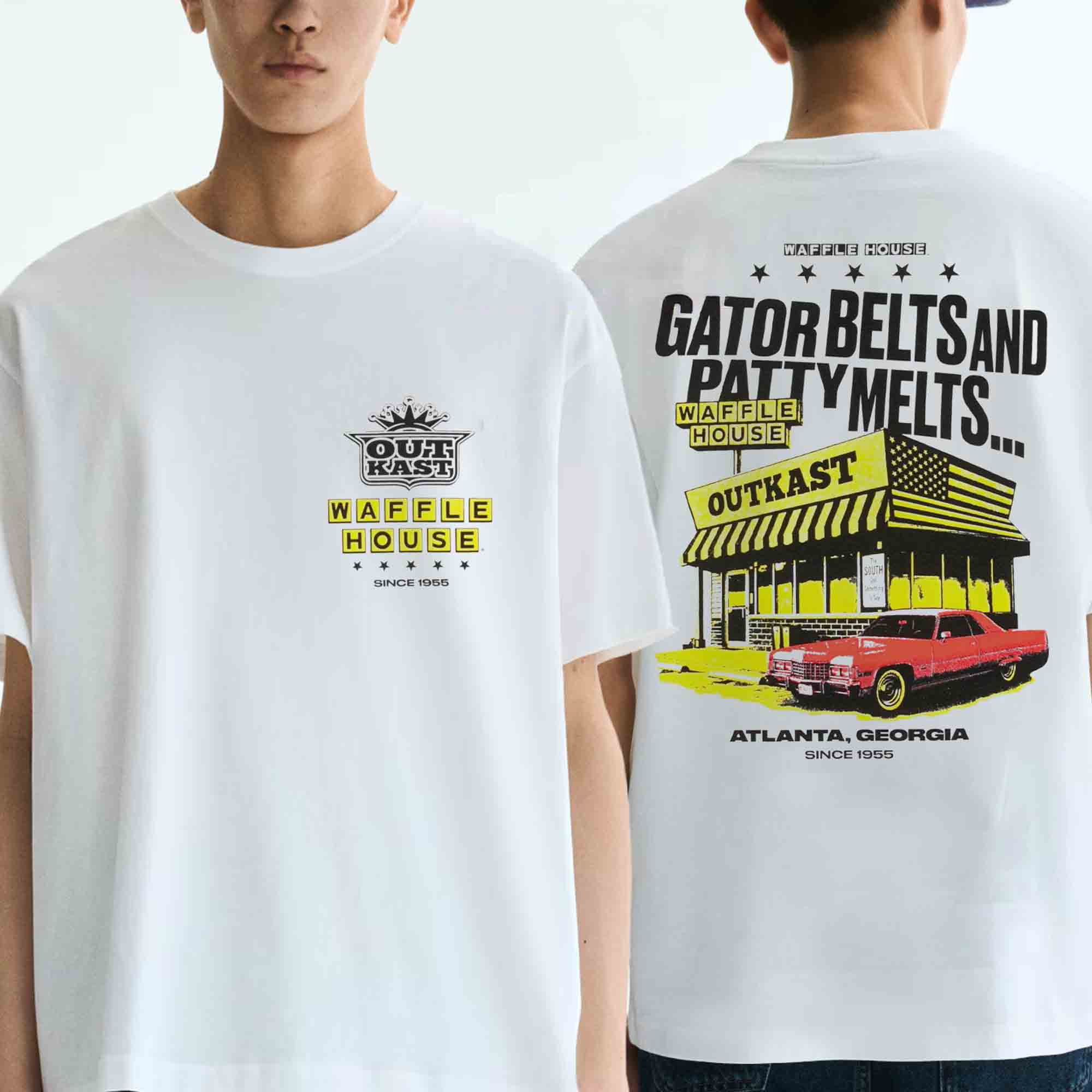 Outkast Merch x Waffle House Store Front White T-Shirt Perfect Gift For Hip Hop Lover 1 - Unicasport Outkast Merch x Waffle House Store Front White T-Shirt Perfect Gift For Hip Hop Lover