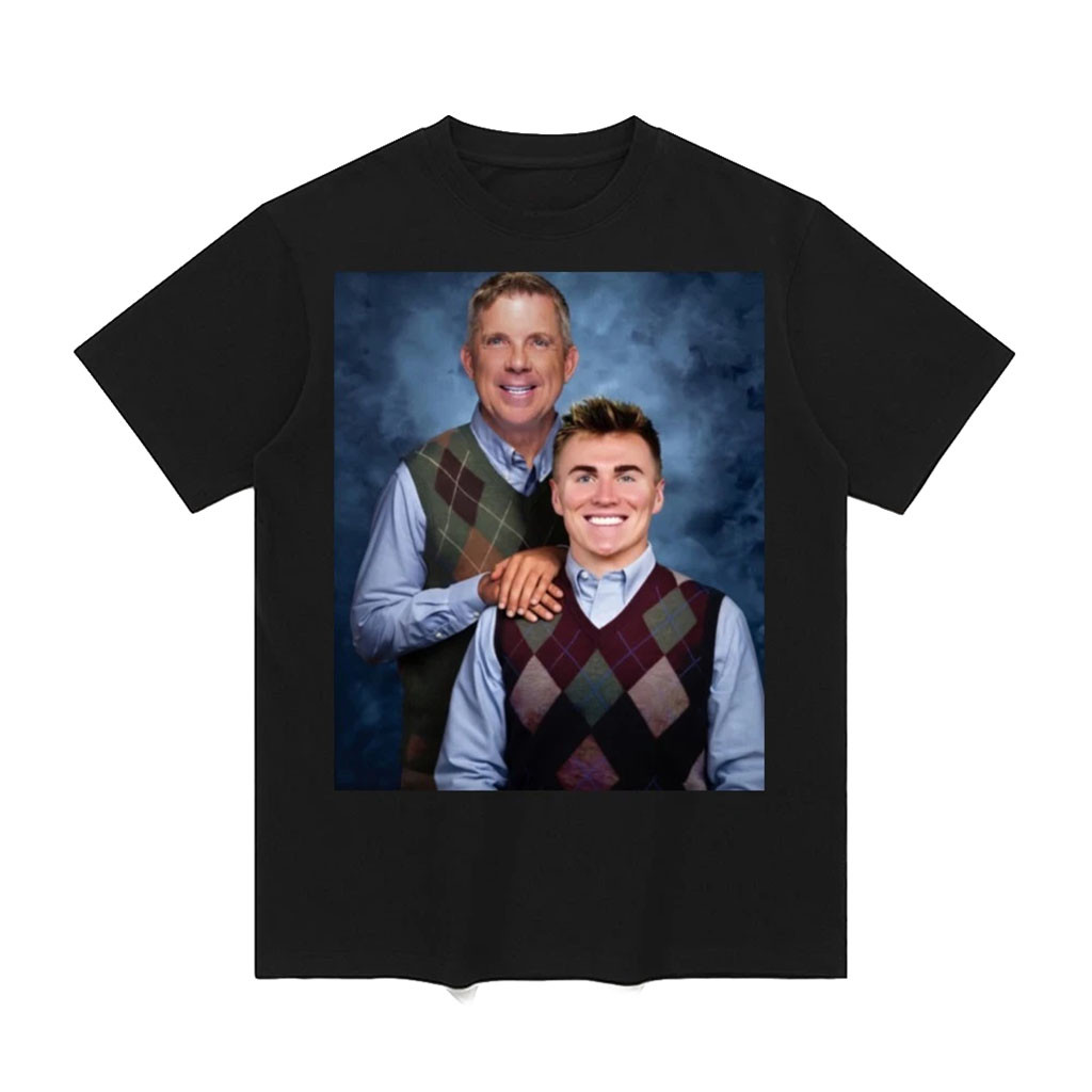 Bo Nix And Sean Payton Denver Broncos Football Step Brothers Portrait T-Shirt Funny Meme Gifts 1 - Unicasport Bo Nix And Sean Payton Denver Broncos Football Step Brothers Portrait T-Shirt Funny Meme Gifts