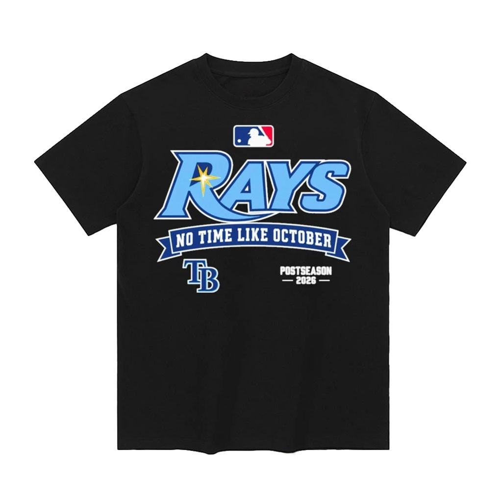 Rays No Time Like October Postseason 2026 T-Shirt Tampa Bay Rays Merch Baseball Fan Gifts 1 - Unicasport Rays No Time Like October Postseason 2026 T-Shirt Tampa Bay Rays Merch Baseball Fan Gifts