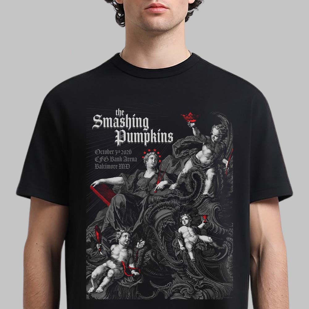 The Smashing Pumpkins Merch Baltimore MD 2026 At CFG Bank Arena T-Shirt Concert Fans Gear 1 - Unicasport The Smashing Pumpkins Merch Baltimore MD 2026 At CFG Bank Arena T-Shirt Concert Fans Gear