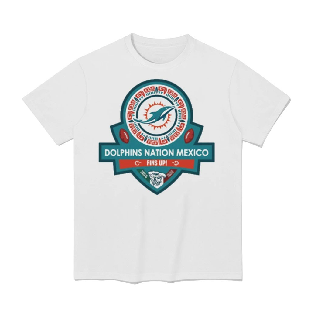 Miami Dolphins Merch Dolphins Nation Mexico Since 2015 Fins Up T-Shirt Football Themed Gifts 1 - Unicasport Miami Dolphins Merch Dolphins Nation Mexico Since 2015 Fins Up T-Shirt Football Themed Gifts