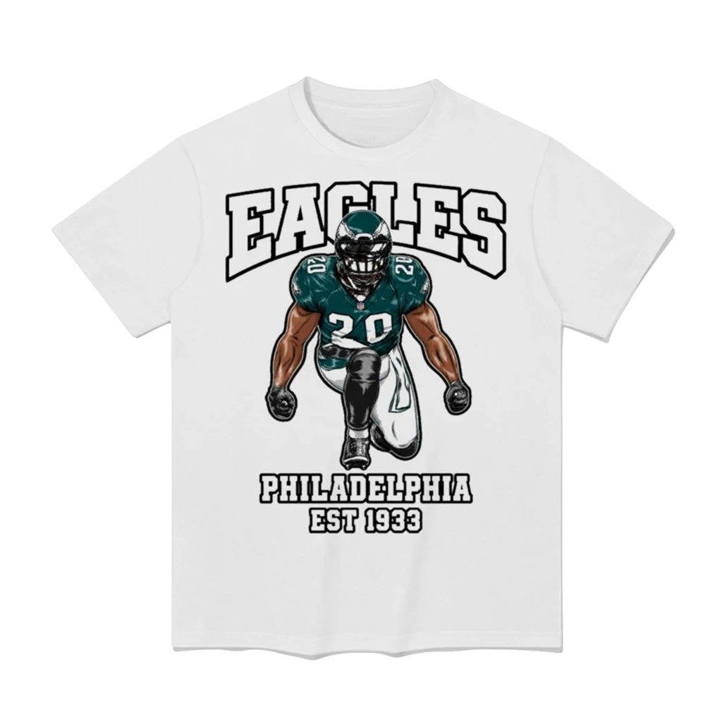 Philadelphia Eagles Brian Dawkins 20 Est 1933 Vintage T-Shirt Eagles Merch Football Fan Gifts 1 - Unicasport Philadelphia Eagles Brian Dawkins 20 Est 1933 Vintage T-Shirt Eagles Merch Football Fan Gifts