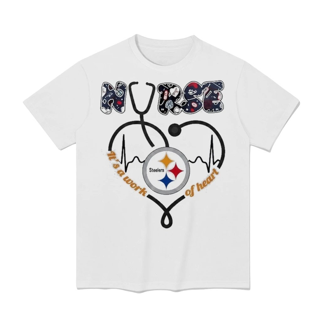 Pittsburgh Steelers Nurse It's A Work Of Heart Stethoscope Medical T-Shirt Football Fan Gifts 1 - Unicasport Pittsburgh Steelers Nurse It's A Work Of Heart Stethoscope Medical T-Shirt Football Fan Gifts