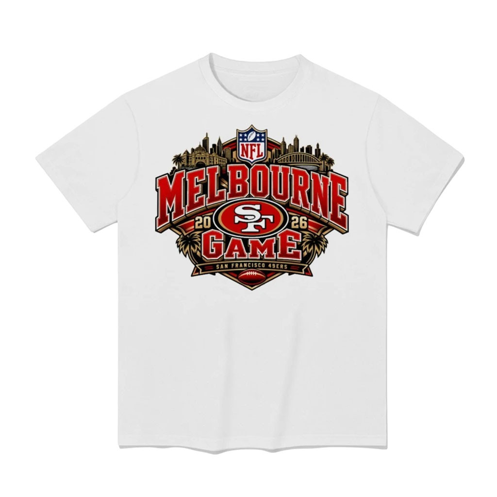 San Francisco 49ers Melbourne Game 2026 International Series Vintage T-Shirt SF 49ers Merch 1 - Unicasport San Francisco 49ers Melbourne Game 2026 International Series Vintage T-Shirt SF 49ers Merch