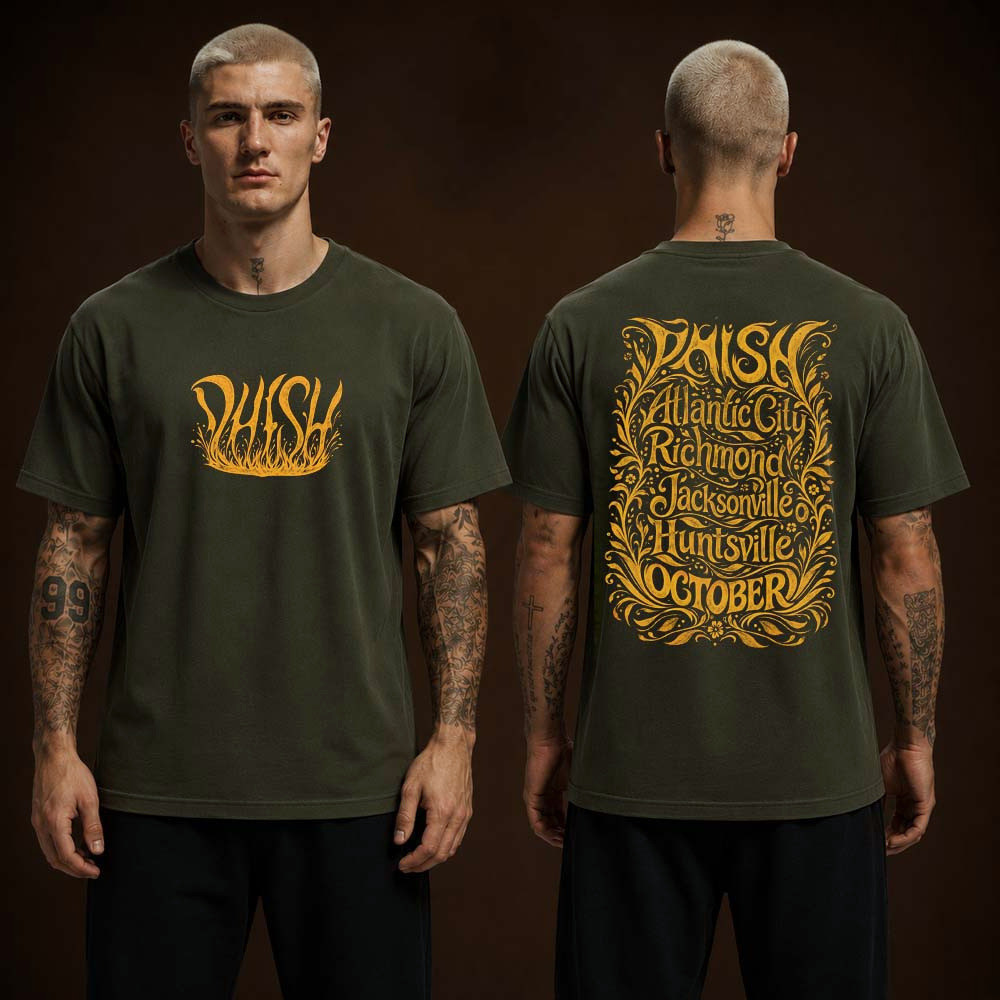 Phish 2026 Fall Tour Merch All 8 October Dates This Fall Via Live Phish T-Shirt Concert Fans Gear 1 - Unicasport Phish 2026 Fall Tour Merch All 8 October Dates This Fall Via Live Phish T-Shirt Concert Fans Gear