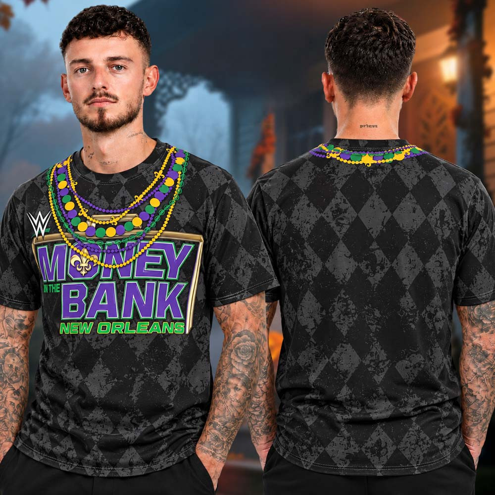WWE Money In The Bank 2026 Merch ProSphere Black T-Shirt Gift For WWE Fans 1 - Unicasport WWE Money In The Bank 2026 Merch ProSphere Black T-Shirt Gift For WWE Fans