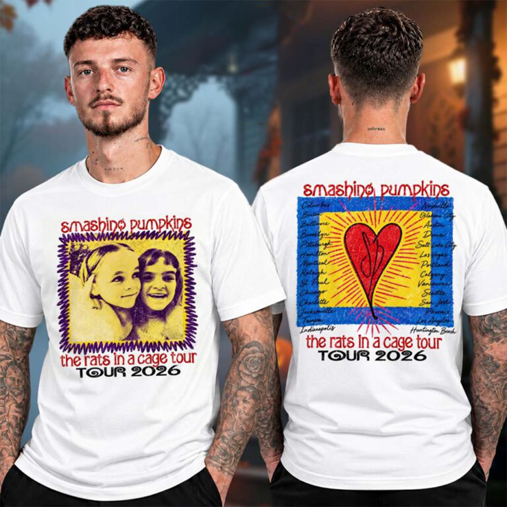 The Smashing Pumpkins Merch The Rast In A Cage Tour 2026 Retro Portrait T-Shirt Gift For Grunge Fans 1 - Unicasport The Smashing Pumpkins Merch The Rast In A Cage Tour 2026 Retro Portrait T-Shirt Gift For Grunge Fans