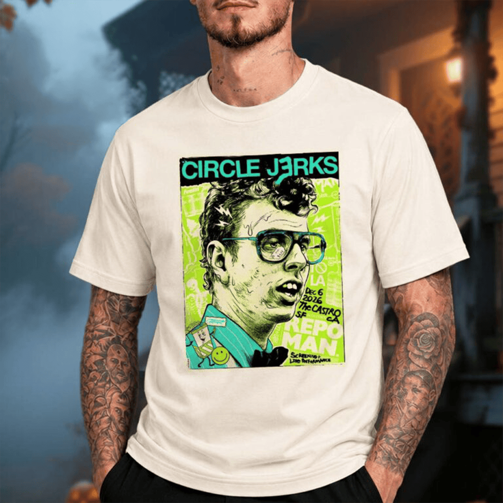 Circle Jerks Merch x Repo Man At The Castro In Sacramento CA On December 6 2026 T-Shirt Gift For Fans 1 - Unicasport Circle Jerks Merch x Repo Man At The Castro In Sacramento CA On December 6 2026 T-Shirt Gift For Fans
