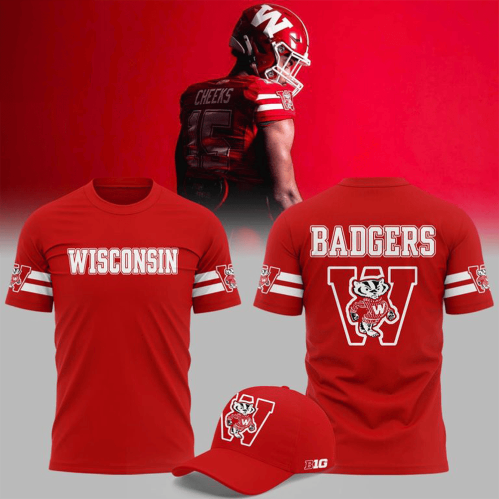 Wisconsin Badgers Merch 2026 ThrowBack T-Shirt Football Fans Shirt Gift 1 - Unicasport Wisconsin Badgers Merch 2026 ThrowBack T-Shirt Football Fans Shirt Gift