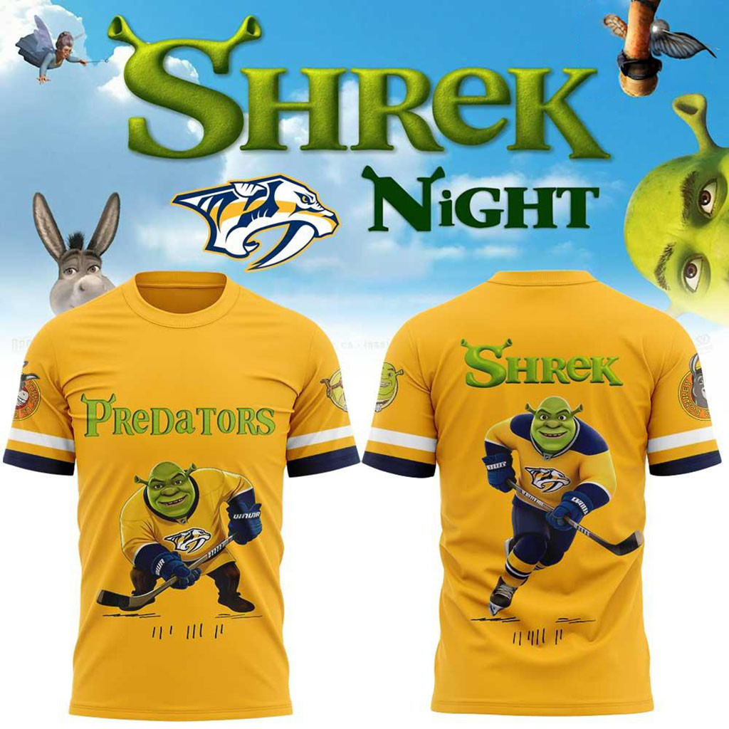 Nashville Predators 2026 Shrek Night T-Shirt Nashville Predators Merch Gift For Hockey Fans 1 - Unicasport Nashville Predators 2026 Shrek Night T-Shirt Nashville Predators Merch Gift For Hockey Fans