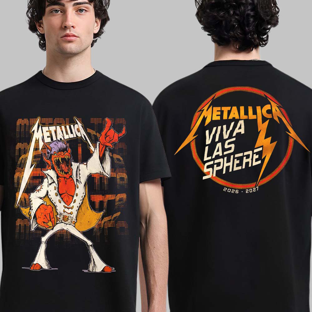 Metallica Merch Las Vegas Sphere Life Burns Faster Tee Elvis Red Demon Shirt Fans Gifts 1 - Unicasport Metallica Merch Las Vegas Sphere Life Burns Faster Tee Elvis Red Demon Shirt Fans Gifts