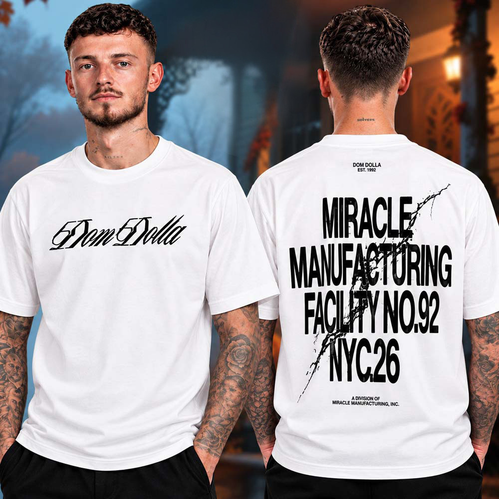 Dom Dolla Merch Miracle Manufacturing Facility No 92 NYC Shirt EDM Concert Clothing Ideas 1 - Unicasport Dom Dolla Merch Miracle Manufacturing Facility No 92 NYC Shirt EDM Concert Clothing Ideas