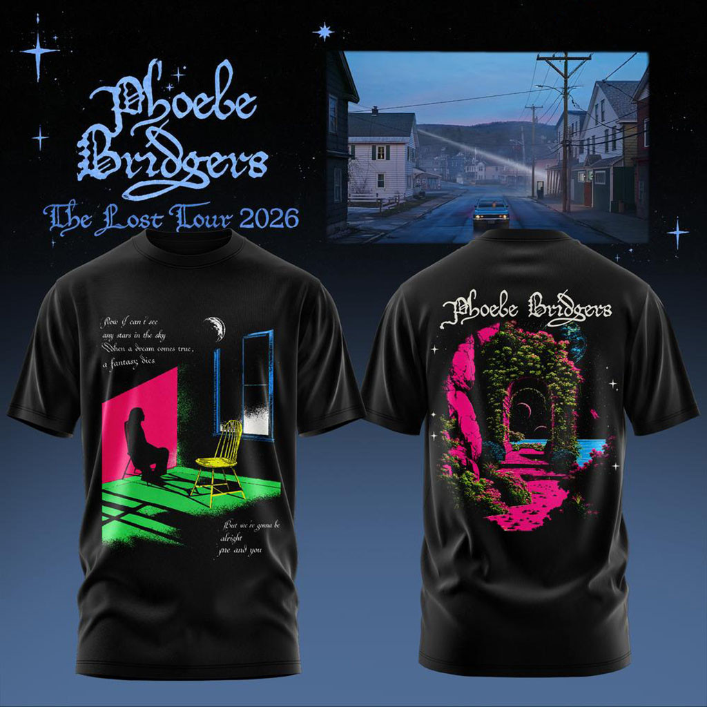 Phoebe Bridgers The Lost Tour 2026 T-Shirt Phoebe Bridgers Merch Gifts For Music Nerds 1 - Unicasport Phoebe Bridgers The Lost Tour 2026 T-Shirt Phoebe Bridgers Merch Gifts For Music Nerds