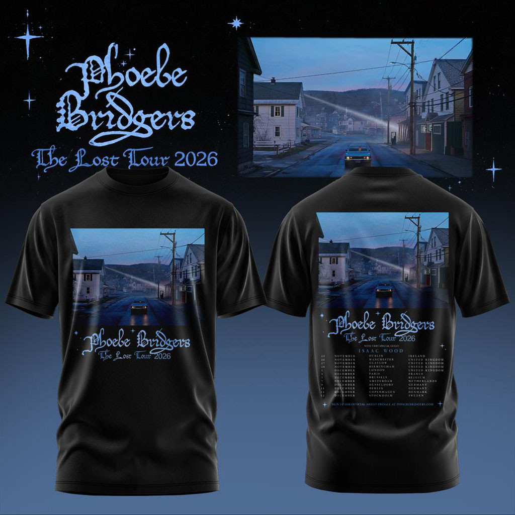 Phoebe Bridgers The Lost Tour 2026 T-Shirt Phoebe Bridgers Merch Music Related Gift Ideas 1 - Unicasport Phoebe Bridgers The Lost Tour 2026 T-Shirt Phoebe Bridgers Merch Music Related Gift Ideas