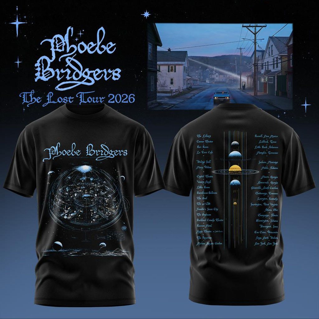 Phoebe Bridgers The Lost Tour 2026 T-Shirt Phoebe Bridgers Merch Music Related Gifts For Guys 1 - Unicasport Phoebe Bridgers The Lost Tour 2026 T-Shirt Phoebe Bridgers Merch Music Related Gifts For Guys