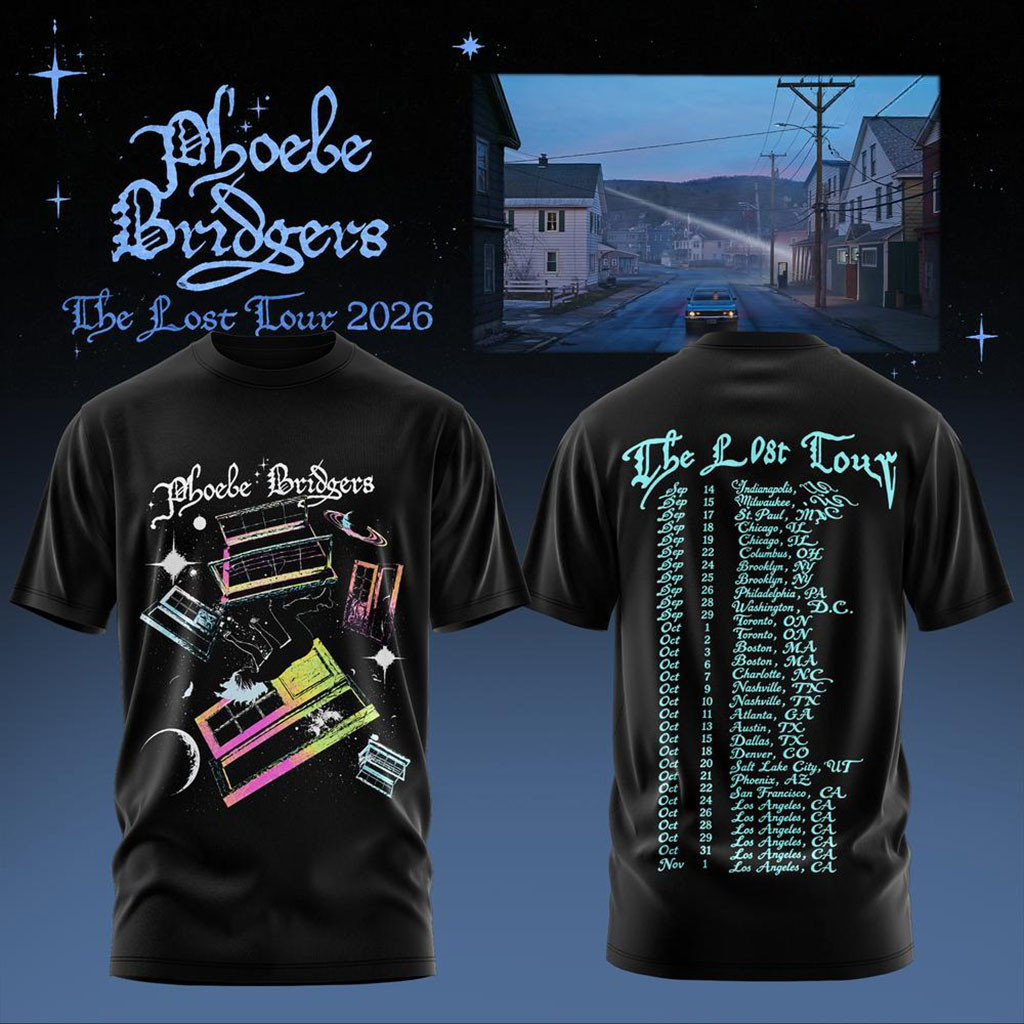 Phoebe Bridgers The Lost Tour 2026 T-Shirt Phoebe Bridgers Merch Music Related Gifts 1 - Unicasport Phoebe Bridgers The Lost Tour 2026 T-Shirt Phoebe Bridgers Merch Music Related Gifts