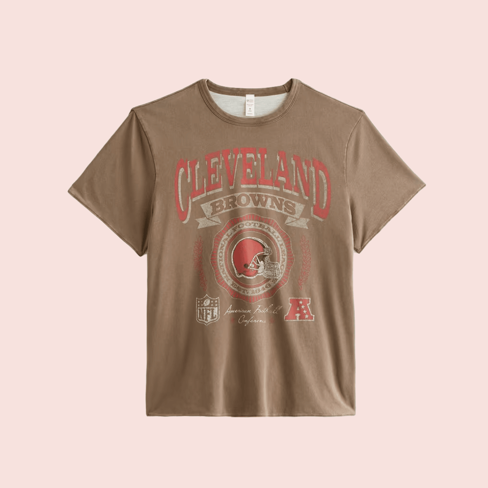 Cleveland Browns Merch Abercrombie And Fitch Brown Cleveland Browns Reversible T-Shirt Men's Gift 1 - Unicasport Cleveland Browns Merch Abercrombie And Fitch Brown Cleveland Browns Reversible T-Shirt Men's Gift