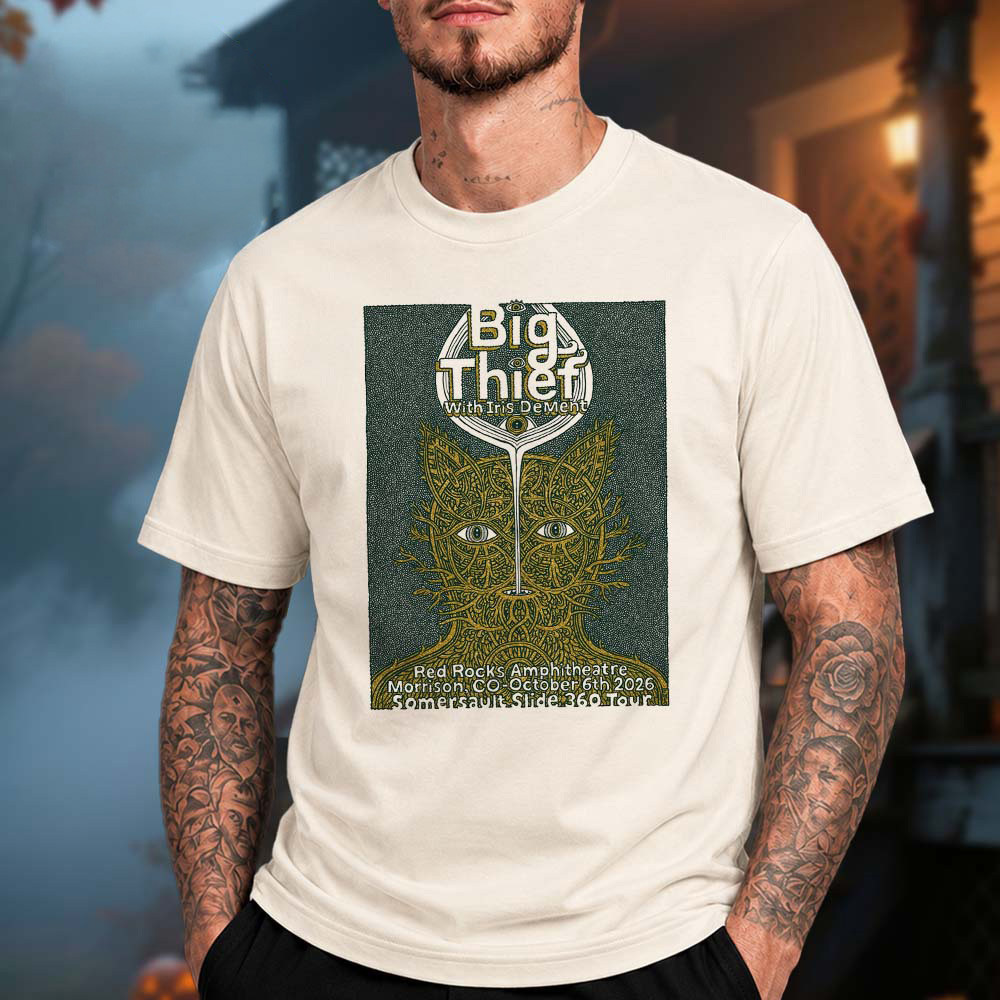 Big Thief X Iris Dement Merch Red Rocks Event Poster Graphic Shirt Concert Apparel Gifts Ideas 1 - Unicasport Big Thief X Iris Dement Merch Red Rocks Event Poster Graphic Shirt Concert Apparel Gifts Ideas